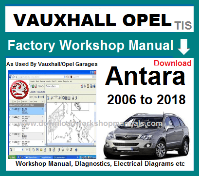 Vauxhall Antara Workshop Manual Download